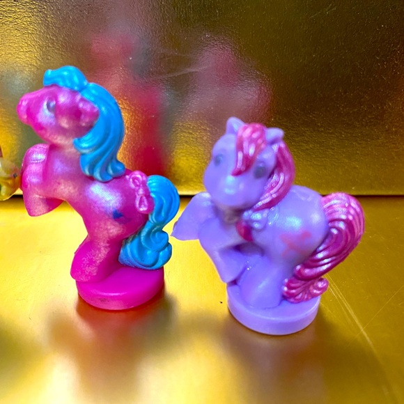 MY LITTLE PONY G1 1987-1988 PETITE PONIES PRETTY ‘N PEARLY PONIES SET OF 4 RARE - Picture 3 of 13